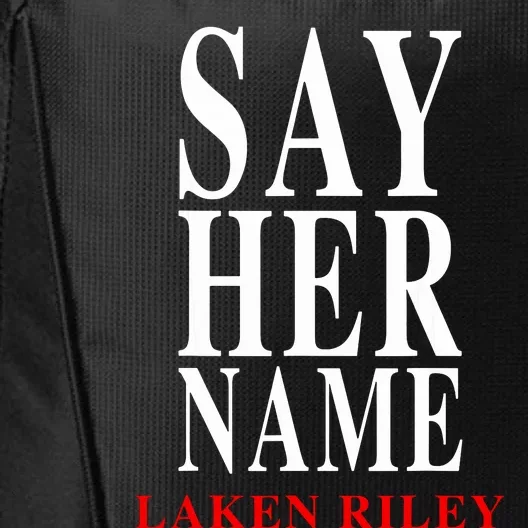 Say Her Name Laken Riley City Backpack