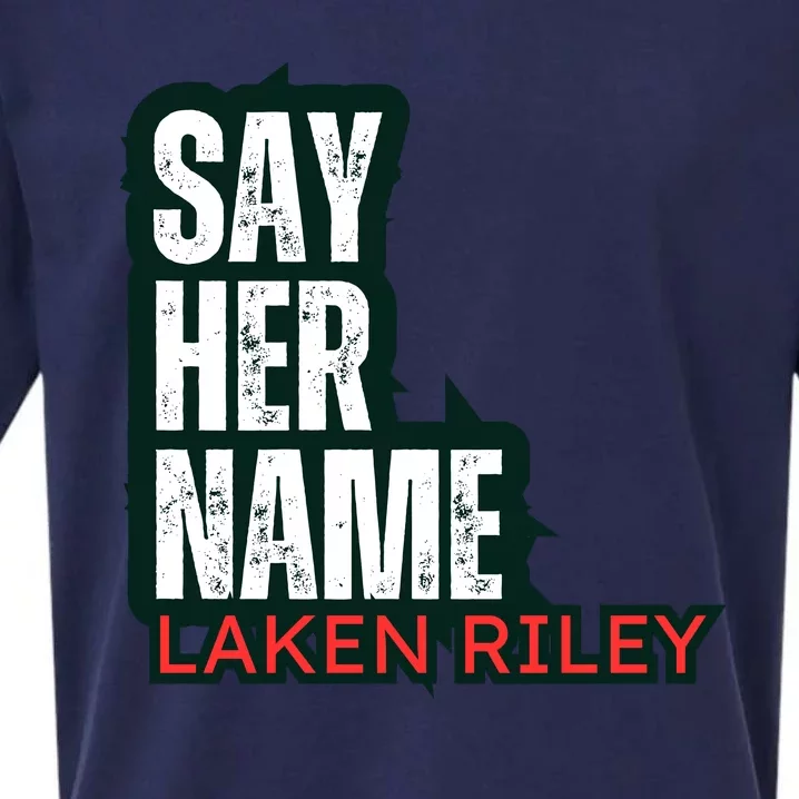 Say Her Name Laken Riley Sueded Cloud Jersey T-Shirt