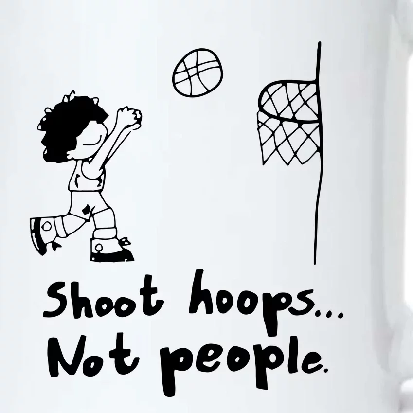 Shoot Hoops Not People Black Color Changing Mug