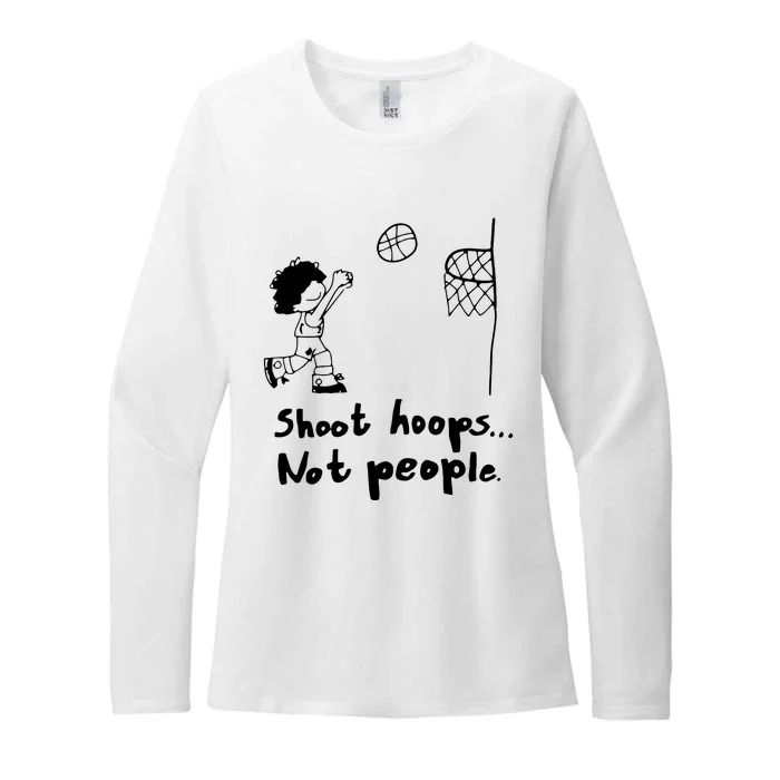 Shoot Hoops Not People Womens CVC Long Sleeve Shirt