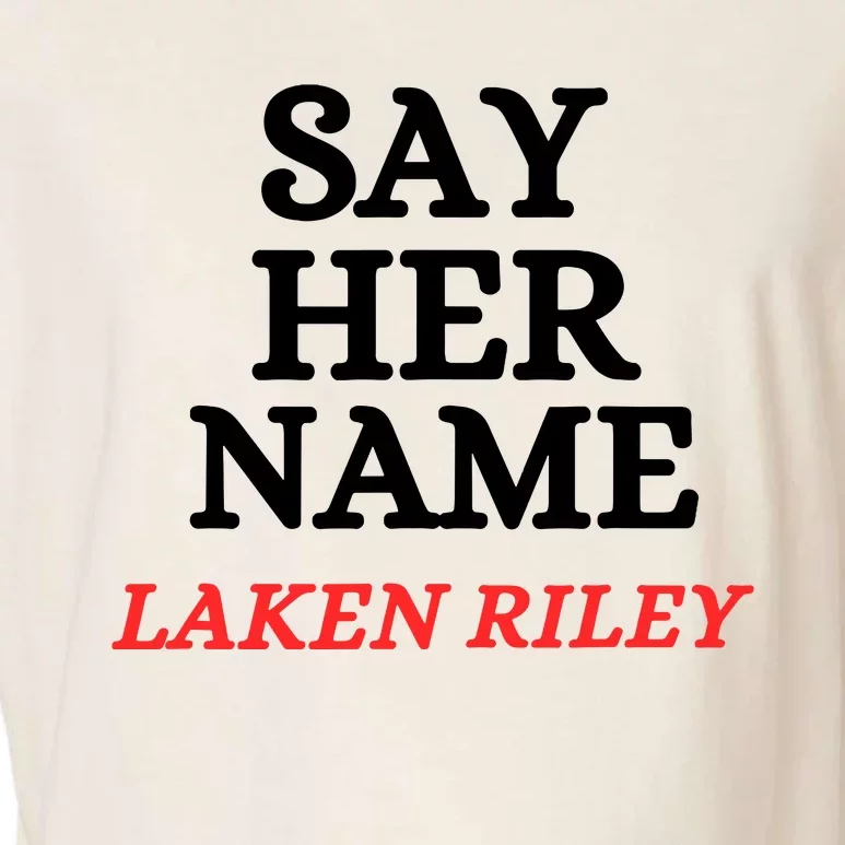 Say Her Name Laken Riley Garment-Dyed Women's Muscle Tee