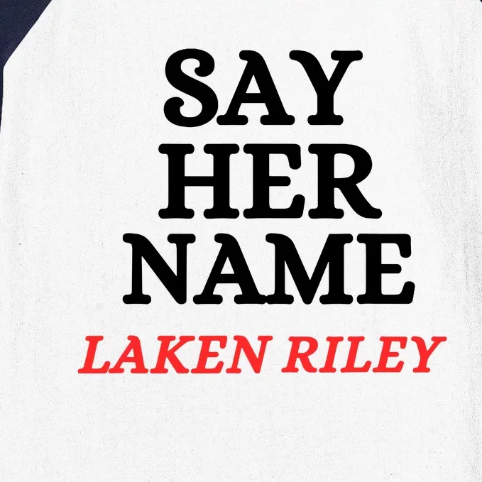 Say Her Name Laken Riley Baseball Sleeve Shirt