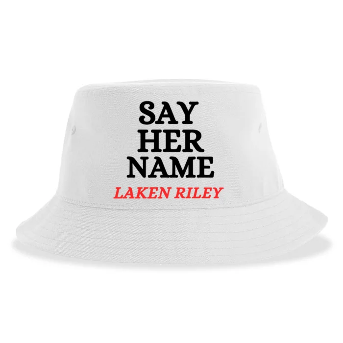 Say Her Name Laken Riley Sustainable Bucket Hat