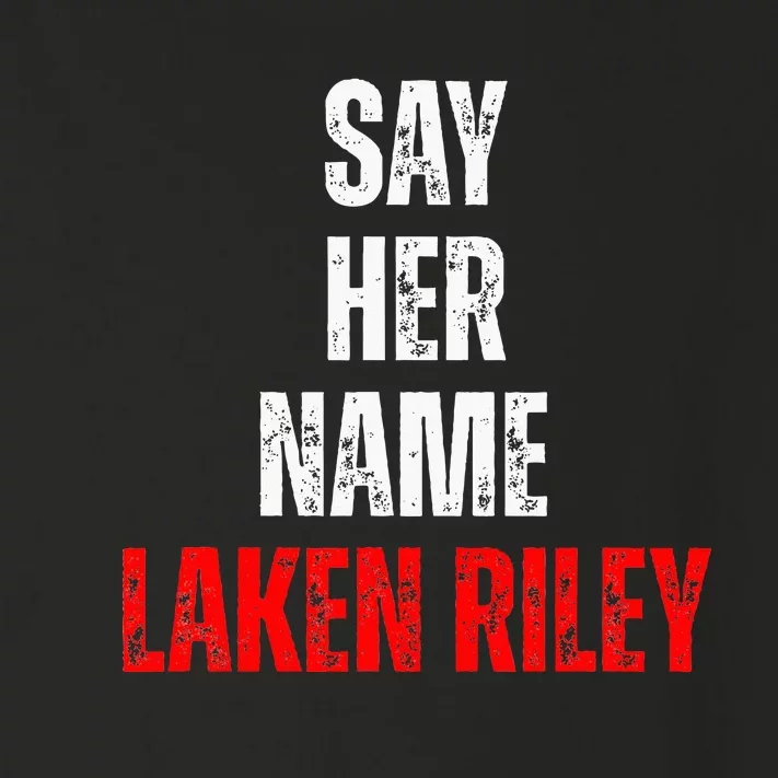 Say Her Name Say Her Name Laken Riley Toddler Long Sleeve Shirt