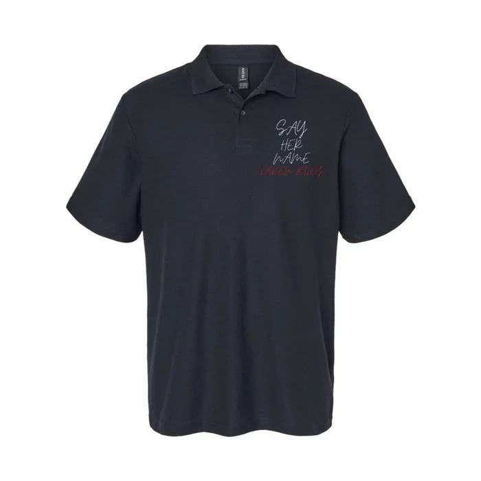 Say Her Name Say Her Name Laken Riley Softstyle Adult Sport Polo