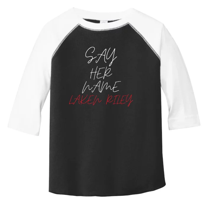 Say Her Name Say Her Name Laken Riley Toddler Fine Jersey T-Shirt