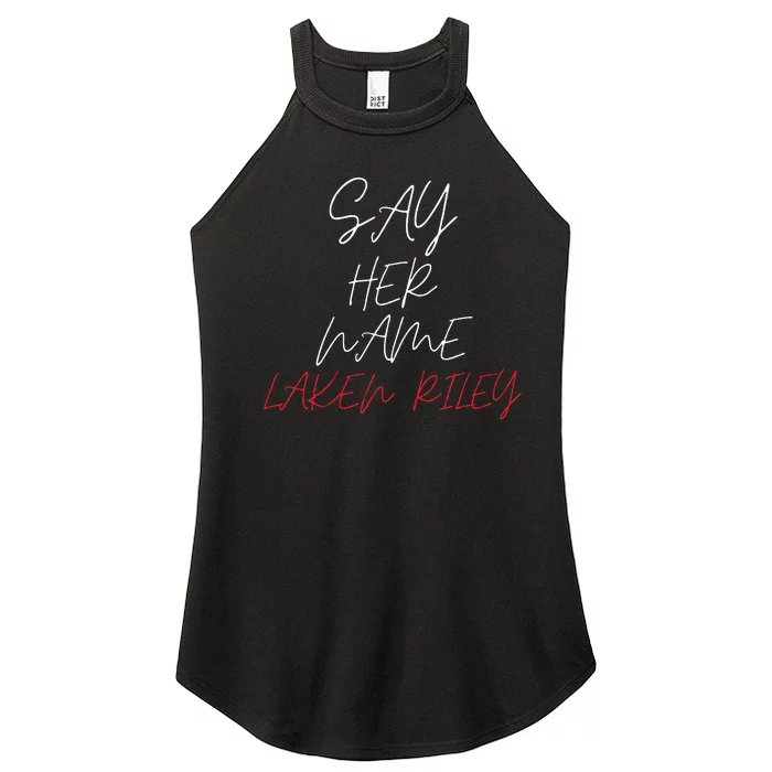 Say Her Name Say Her Name Laken Riley Women’s Perfect Tri Rocker Tank