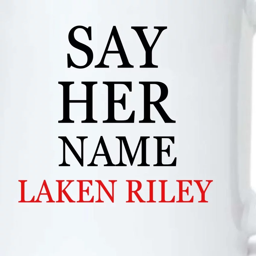 Say Her Name Laken Riley Black Color Changing Mug