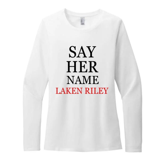 Say Her Name Laken Riley Womens CVC Long Sleeve Shirt