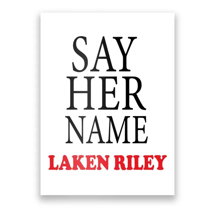 Say Her Name Laken Riley Poster