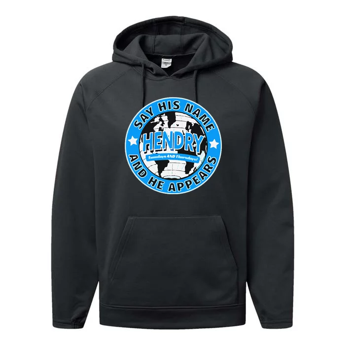 Say His Name And He Appears Joe Hendry Performance Fleece Hoodie