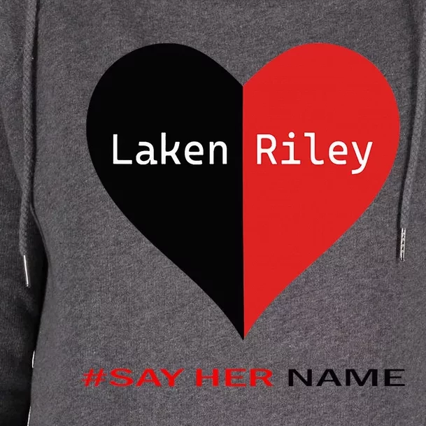 Say Her Name Laken Riley Womens Funnel Neck Pullover Hood