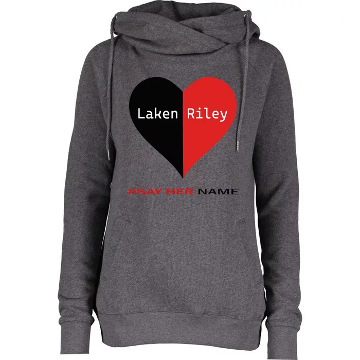 Say Her Name Laken Riley Womens Funnel Neck Pullover Hood