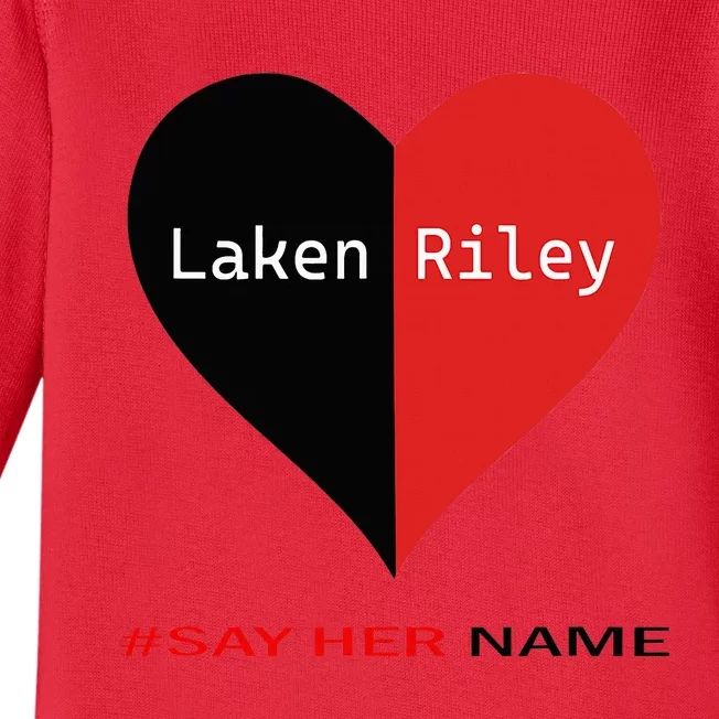 Say Her Name Laken Riley Baby Long Sleeve Bodysuit