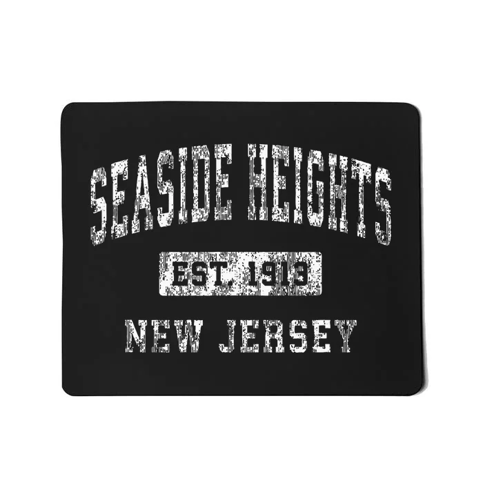 Seaside Heights New Jersey Nj Vintage Established Sports Mousepad