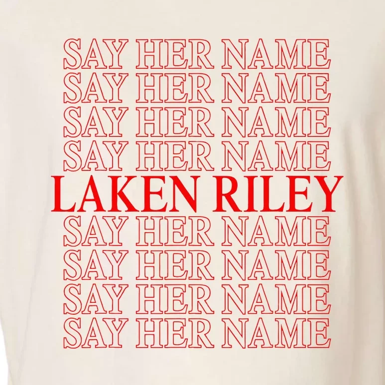 Say Her Name Say Her Name Laken Riley Garment-Dyed Women's Muscle Tee