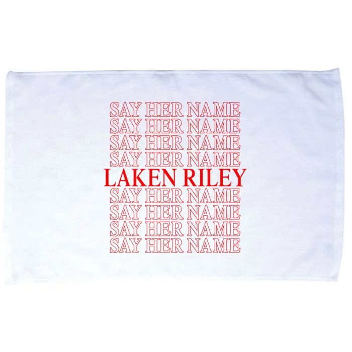 Say Her Name Say Her Name Laken Riley Microfiber Hand Towel