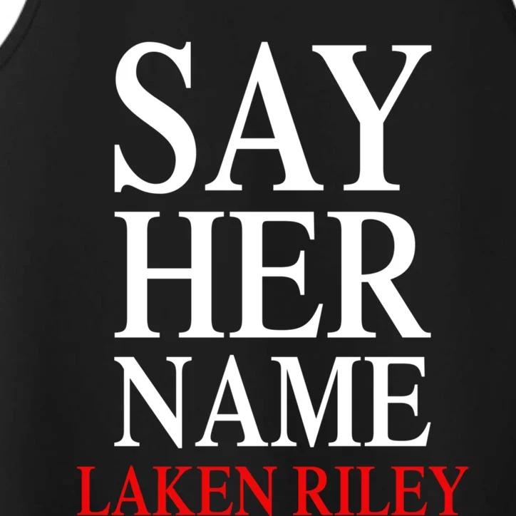 Say Her Name Laken Riley Performance Tank