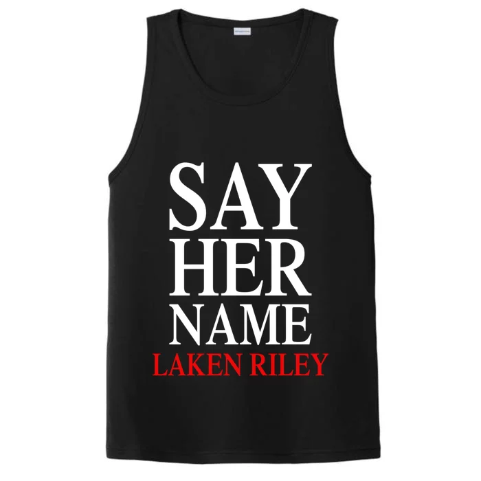 Say Her Name Laken Riley Performance Tank