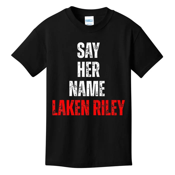 Say Her Name Laken Riley Kids T-Shirt