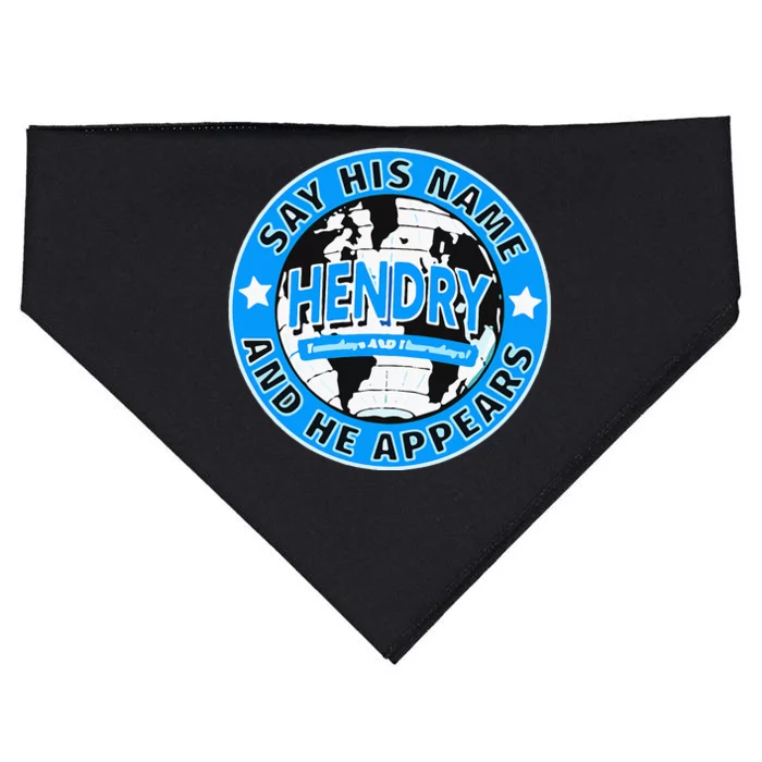 Say His Name And He Appears Joe Hendry USA-Made Doggie Bandana