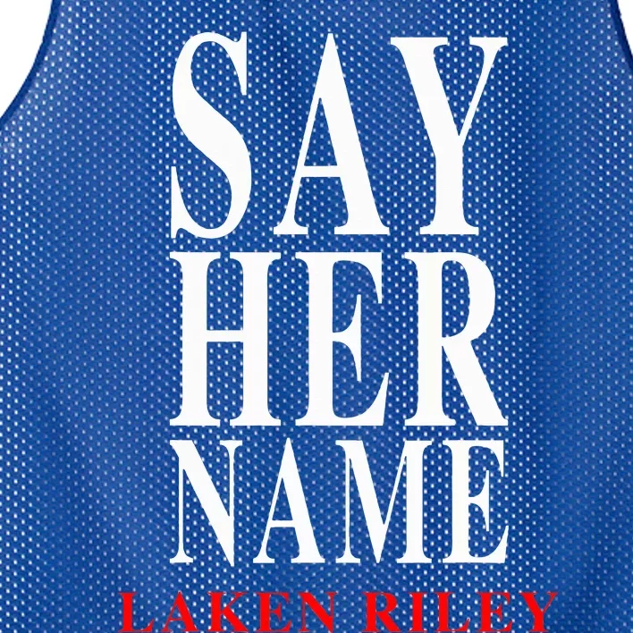 Say Her Name Laken Riley Mesh Reversible Basketball Jersey Tank