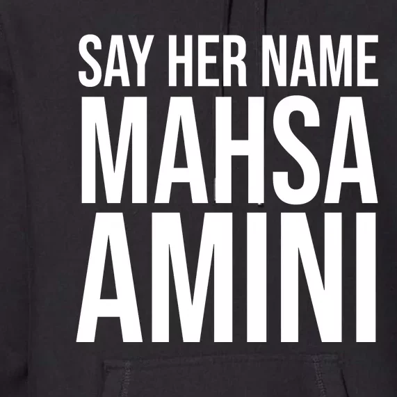 Say Her Name Mahsa Amini Premium Hoodie