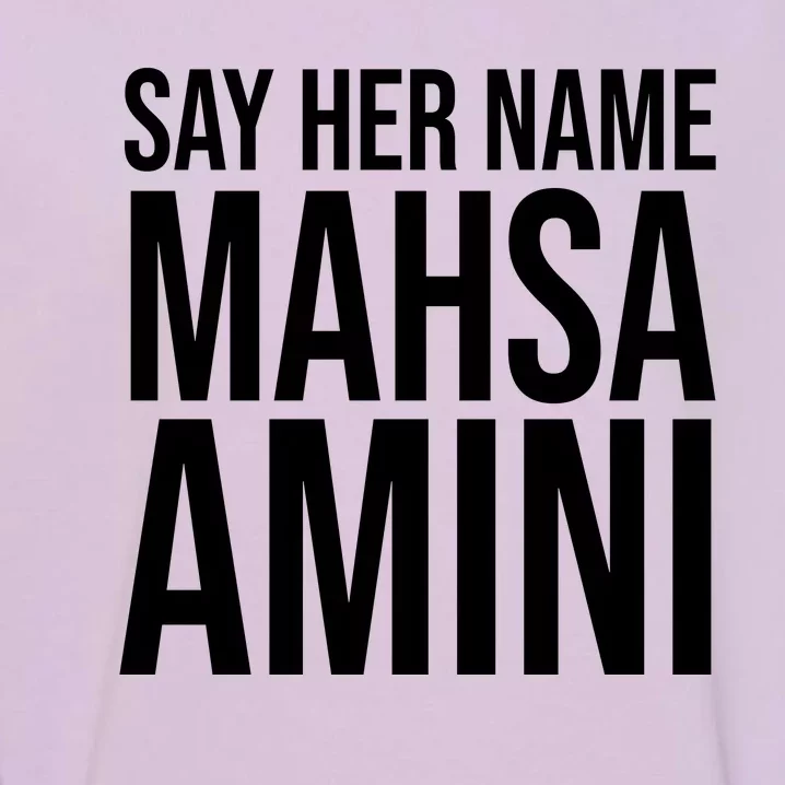 Say Her Name Mahsa Amini Garment-Dyed Sweatshirt