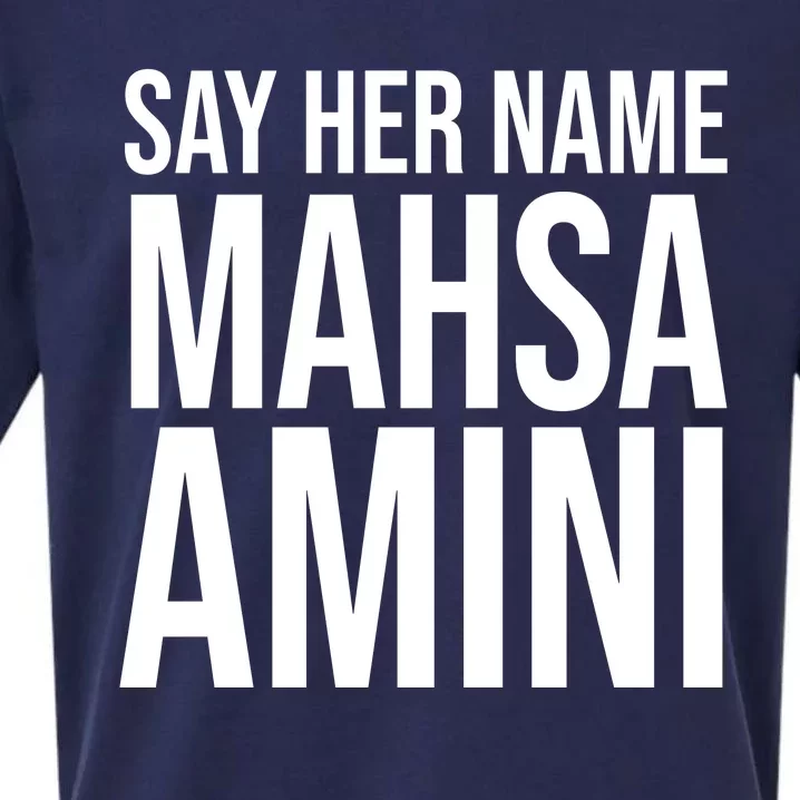 Say Her Name Mahsa Amini Sueded Cloud Jersey T-Shirt