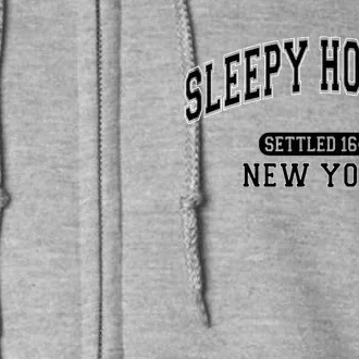 Sleepy Hollow New York Settled 1640 Full Zip Hoodie