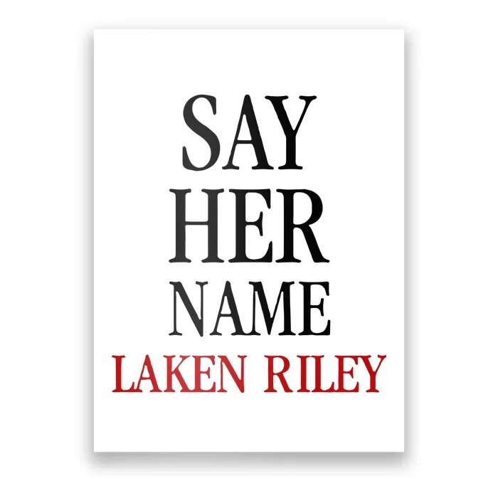 Say Her Name Laken Riley Poster