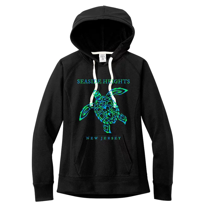 Seaside Heights New Jersey Sea Turtle Women's Fleece Hoodie