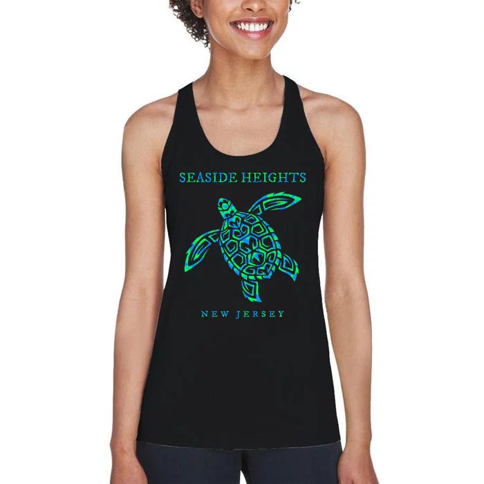 Seaside Heights New Jersey Sea Turtle Women's Racerback Tank