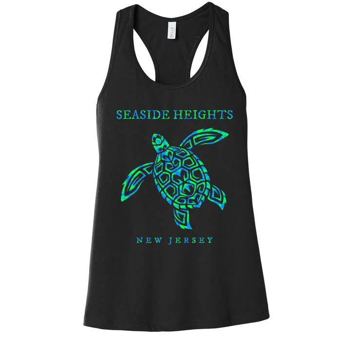 Seaside Heights New Jersey Sea Turtle Women's Racerback Tank