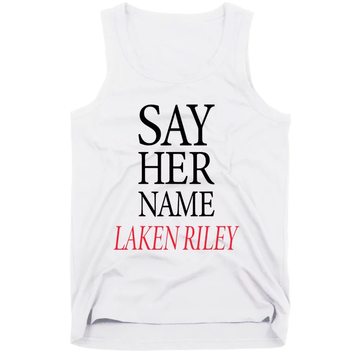 Say Her Name Laken Riley Apparel Tank Top