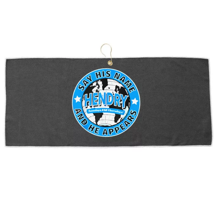 Say His Name And He Appears Joe Hendry Large Microfiber Waffle Golf Towel