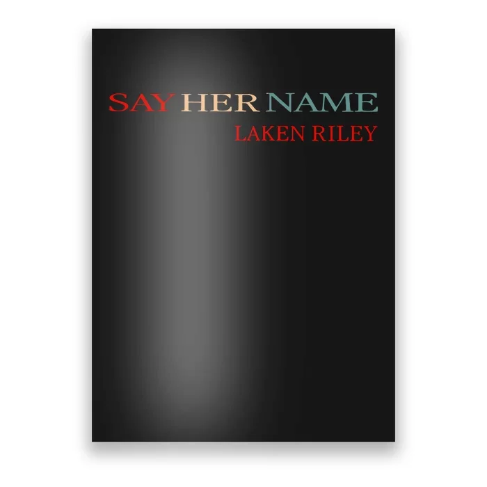 Say Her Name Funny Laken Riley Poster