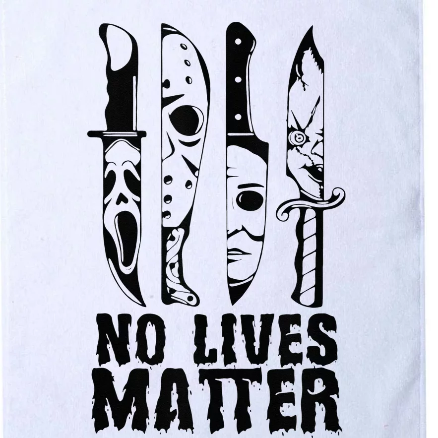 Scary Halloween No Lives Matter Horror Movie Characters Platinum Collection Golf Towel