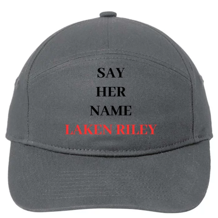 Say Her Name Laken Riley 7-Panel Snapback Hat