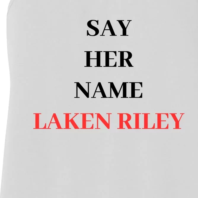 Say Her Name Laken Riley Women's Racerback Tank