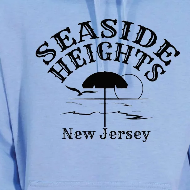 Seaside Heights New Jersey Beach Ocean Shore Boardwalk Town Unisex Surf Hoodie