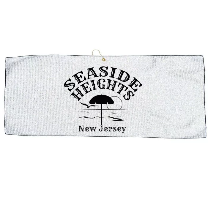 Seaside Heights New Jersey Beach Ocean Shore Boardwalk Town Large Microfiber Waffle Golf Towel