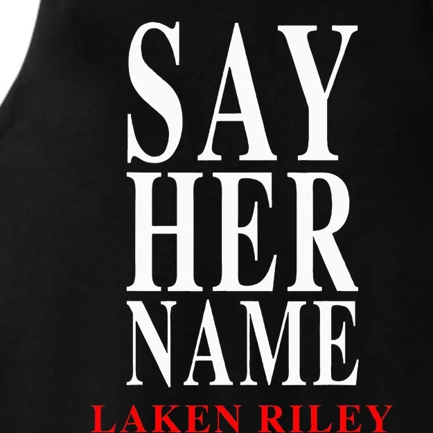 Say Her Name Laken Riley Ladies Tri-Blend Wicking Tank