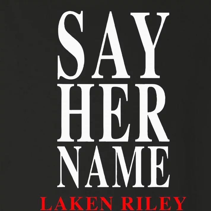 Say Her Name Laken Riley Toddler Long Sleeve Shirt