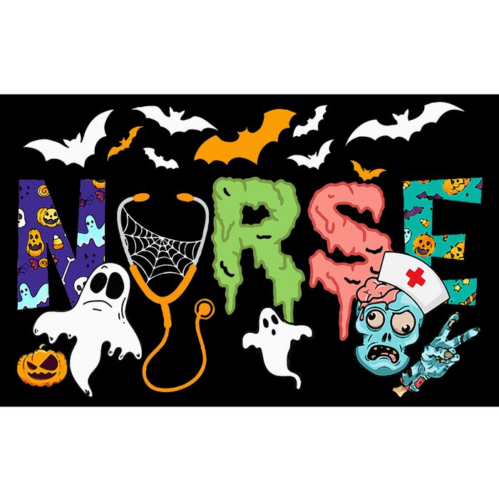 Spooky Halloween Nurse Pattern for a Festive Twist Bumper Sticker