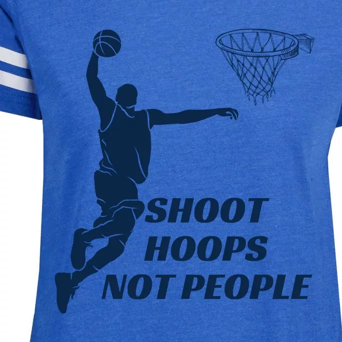 Shoot Hoops Not People Enza Ladies Jersey Football T-Shirt