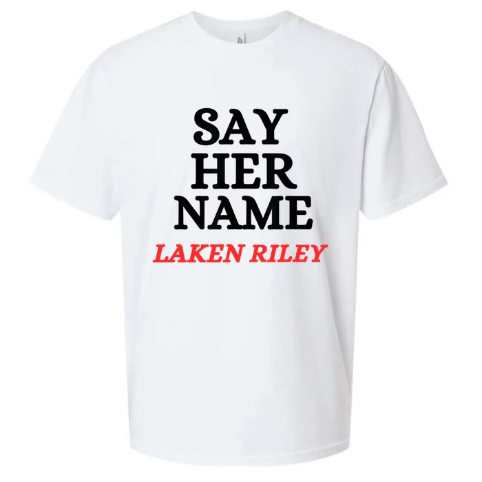 Say Her Name Laken Riley Sueded Cloud Jersey T-Shirt