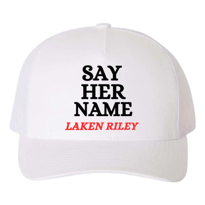 Say Her Name Laken Riley Yupoong Adult 5-Panel Trucker Hat