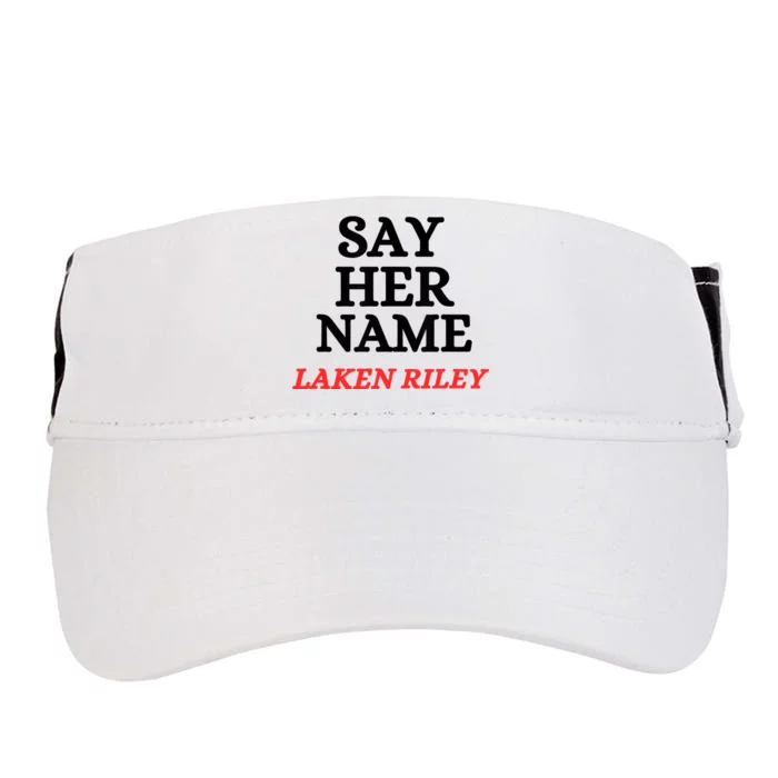 Say Her Name Laken Riley Adult Drive Performance Visor