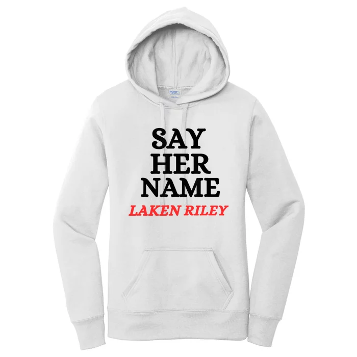 Say Her Name Laken Riley Women's Pullover Hoodie